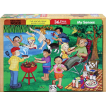 A4 "My Senses" 36 Piece Wooden Puzzle    A4 "My Senses" 36 Piece Wooden Puzzle